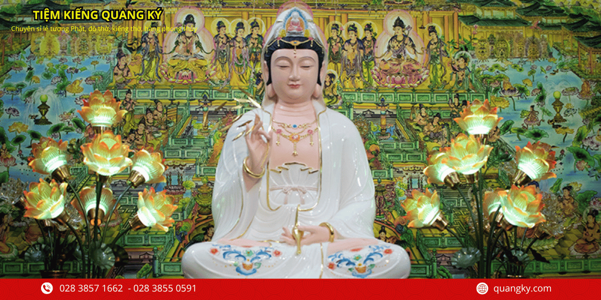 Chọn chất liệu tượng Quan Âm phù hợp